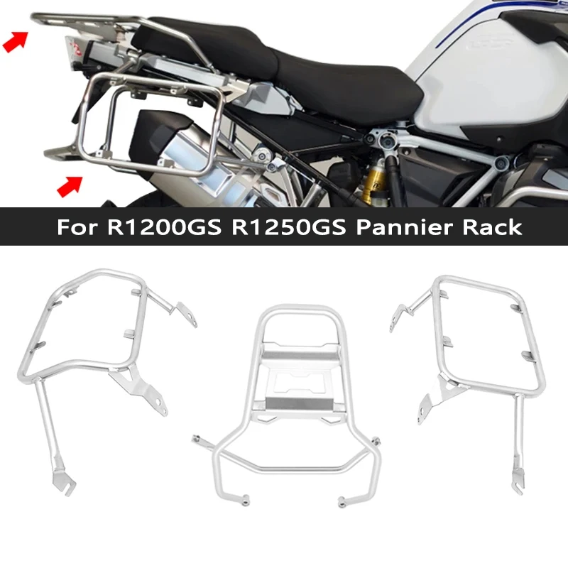 

For BMW R1200GS R1250GS R 1250 GS LC ADV 2013-2023 Panniers Rack Stainless Steel Saddlebag Bracket Top Case box Rack