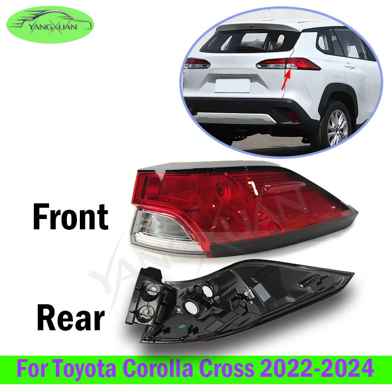 Outer Tail Lamp Tail Light Rear Bumper Taillight Taillamp Brake Light Turn Light For Toyota Corolla Cross 2022-2024