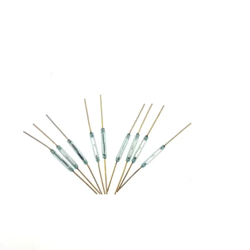 10PCS MKA-14103 Tone Leads Glass N/O SPST Reed Switch 10-15AT 2 x 14mm A