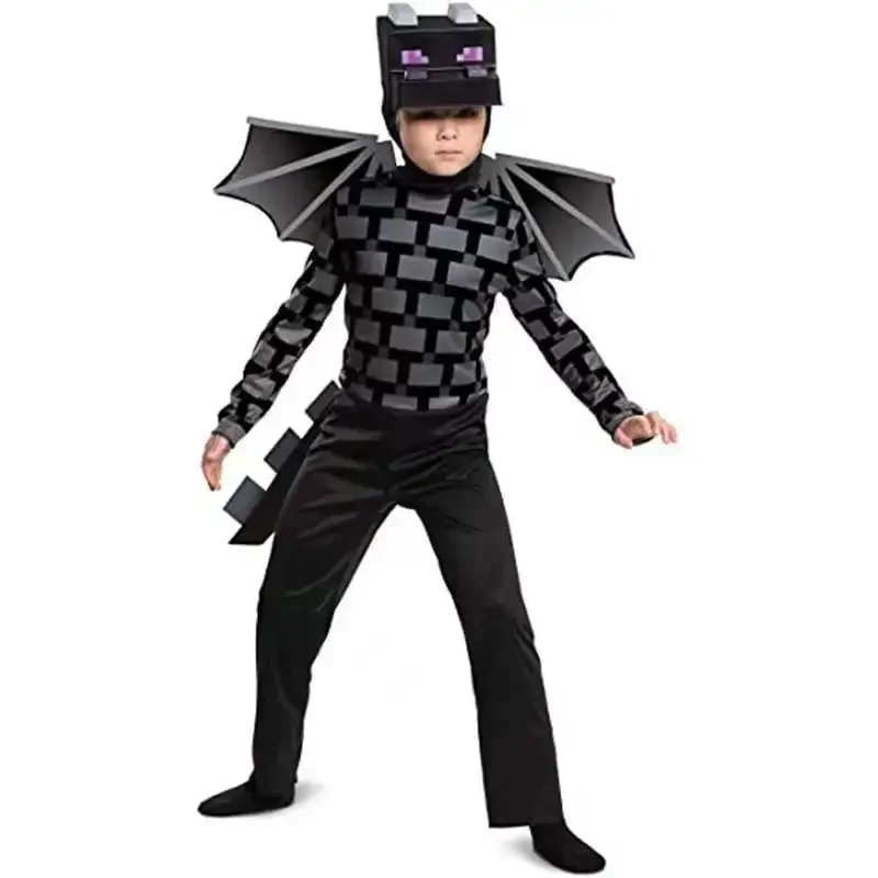 Game My 3D Jumpsuit Halloween World Cosplay Costumes Children Mine Outfit Craft Bodysuit Carnival Party Stage Performance