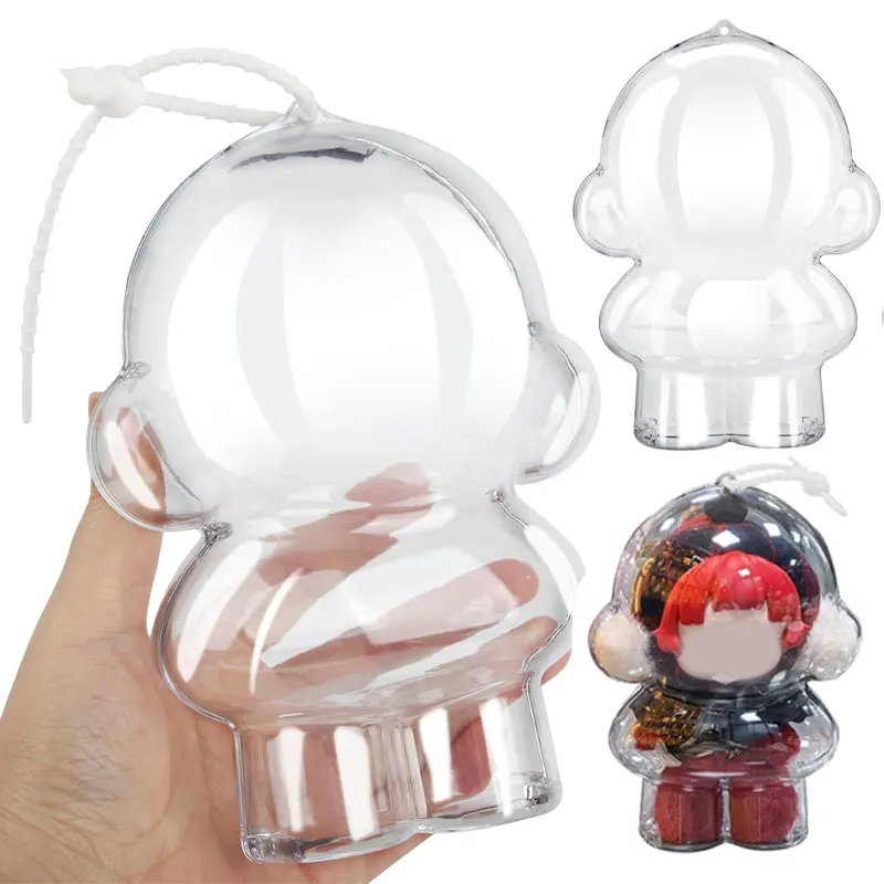 Protective Case for Skullpanda Winter Symphony and Garden of Light Series Portable Organiser Box Clear Cover For Plush Dolls