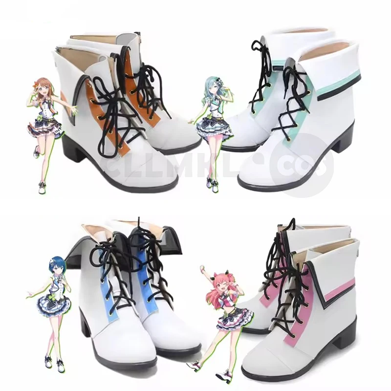 Project Sekai More More Jump Hinomori Shizuku Kiritani Haruka Momoi Airi Hanasato Minori Custom Cosplay Shoes Boots