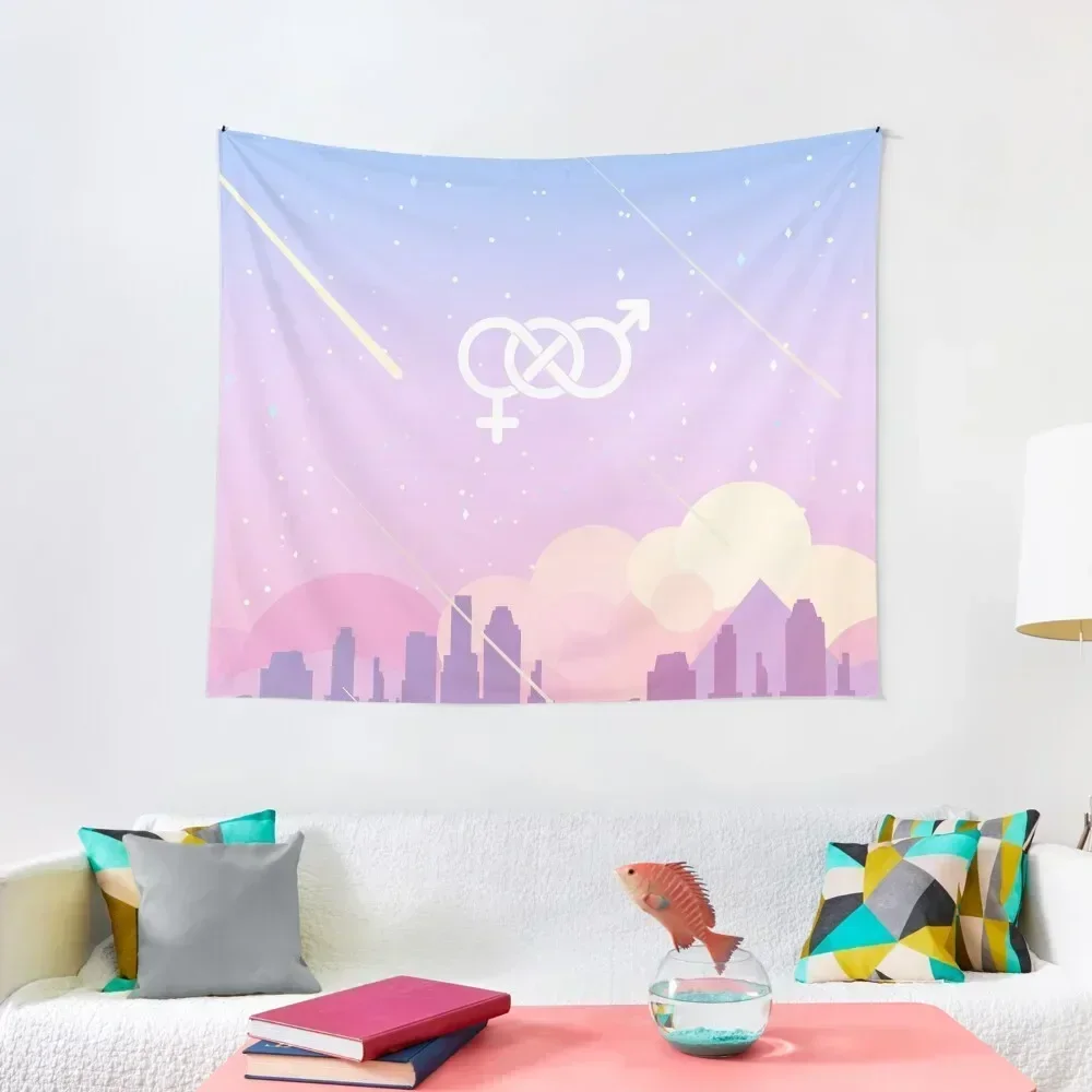 

Bisexual Landscape: Dawn Tapestry Outdoor Decoration Bedroom Organization And Decoration Tapestry