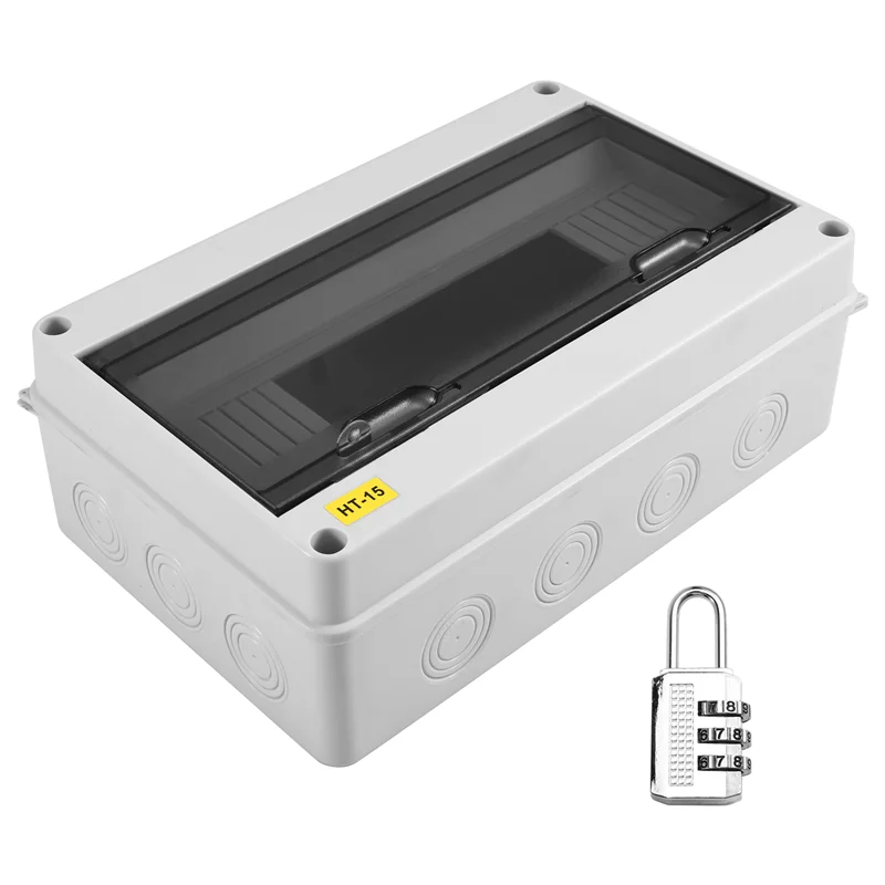 

A04G-HT Series Junction Box 15WAY IP65 Waterproof Distribution Box Outdoor Plastic Electrical Withlock Forcircuit Breaker