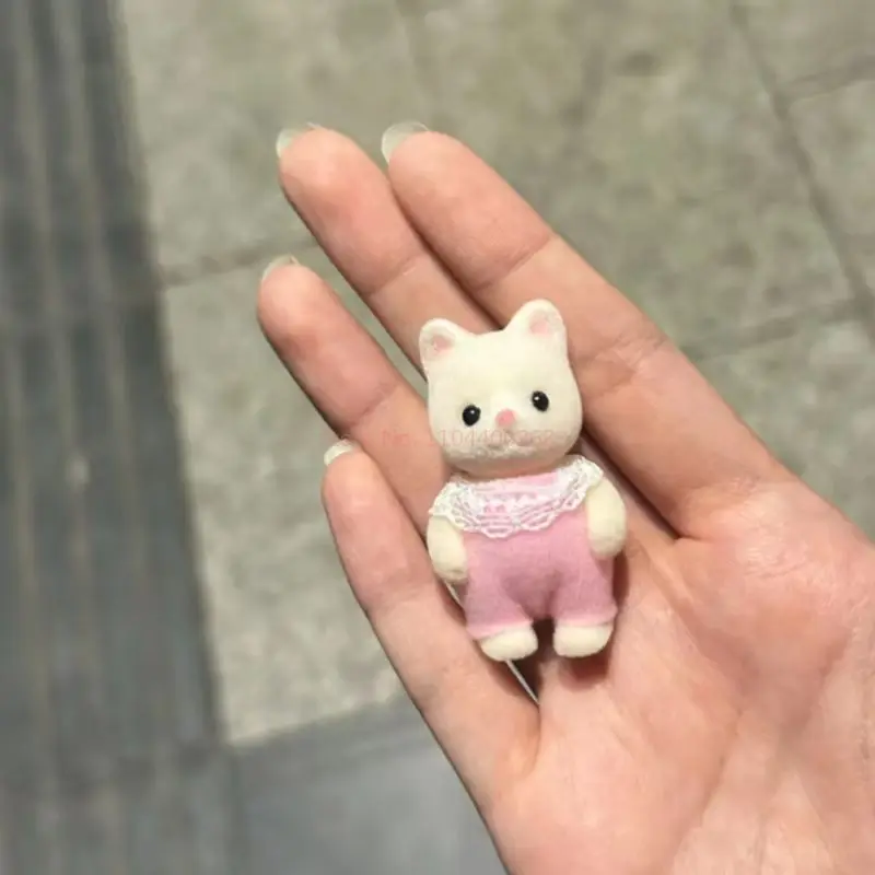 Figurine originale de dessin animé Sylvanian Families, série bébé de la maternelle, modèle de décoration, pendentif, jouet pour enfants, ornement de salle, cadeau d'anniversaire