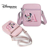 New Minnie Mouse Shoulder Bag Disney Trend Crossbody Bags Girl Kawaii Handbag Kid Anime Figures Mobile Wallet Youth Underarm Bag