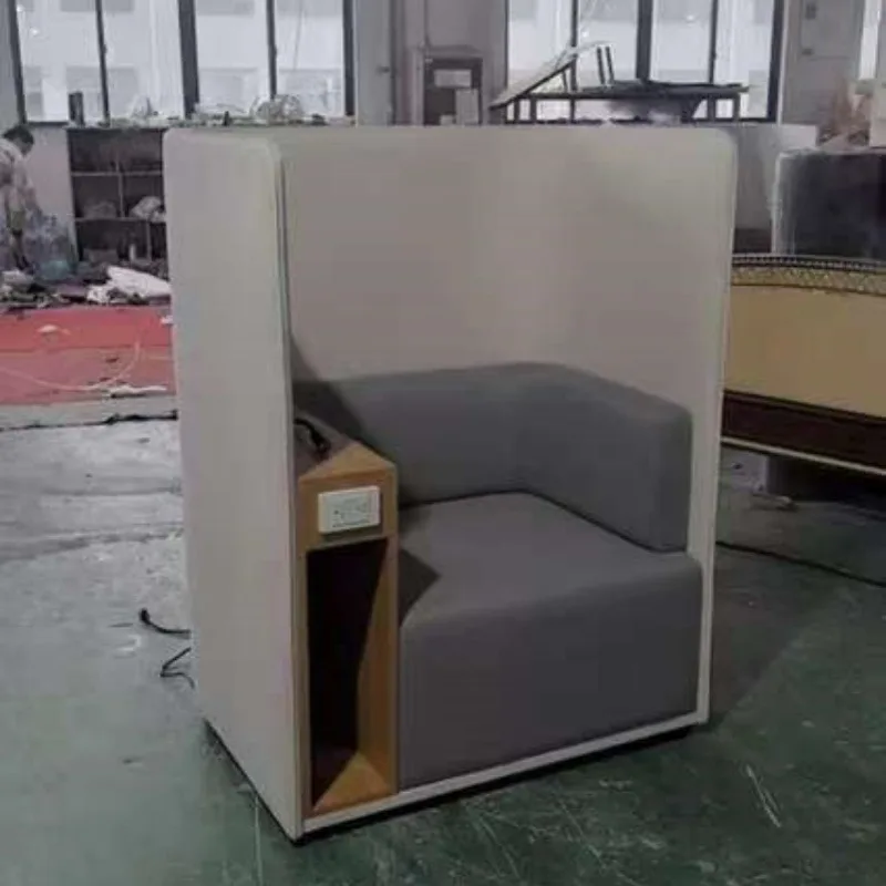 

Beauty Office Furniture Library Sofa Booth Leisure Chatting Seating Wholesale Privacy Meeting Sofa for Sale