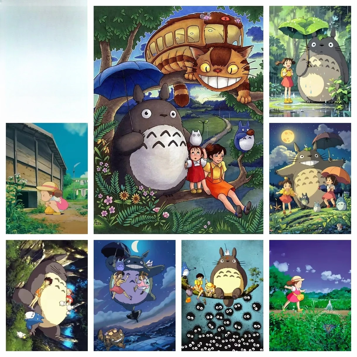 Pintura al óleo por número, Anime clásico, My Neight Totoro, decoración del hogar, pintura de pared, dormitorio, decoración de habitación, regalo sin marco