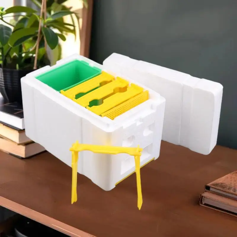 Queen Bee Breeding Box Bee Mating Box Foam Bee Hive Box Beekeeper Garden Pollination Breeding Case Beekeeping Equipment