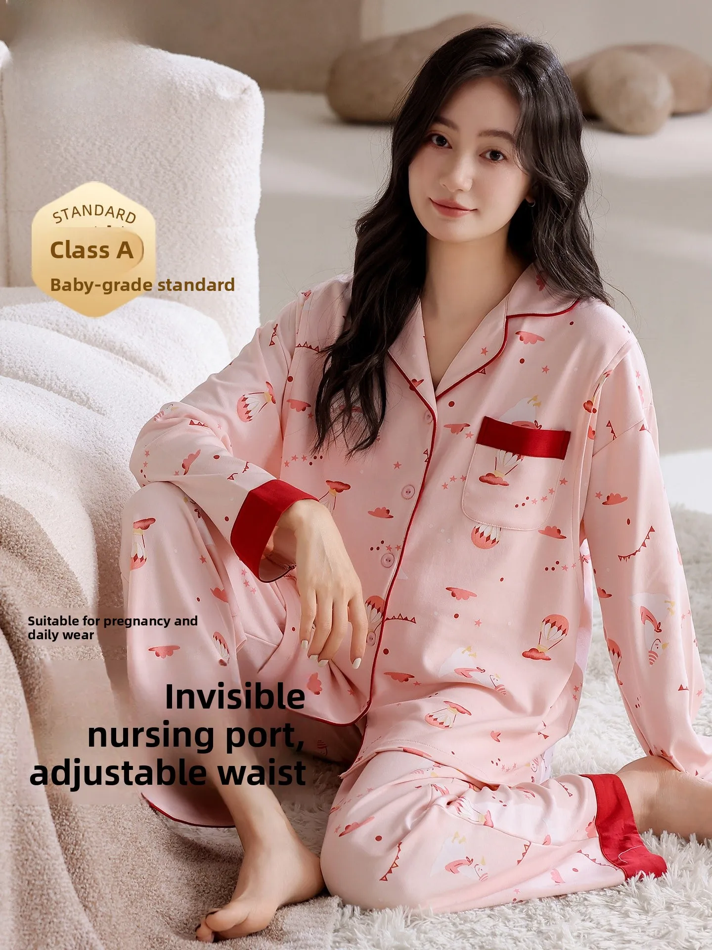 camison-de-maternidad-100-algodon-absorbente-de-sudor-ropa-de-dormir-para-mujer-conjunto-de-ropa-para-lactancia-primavera