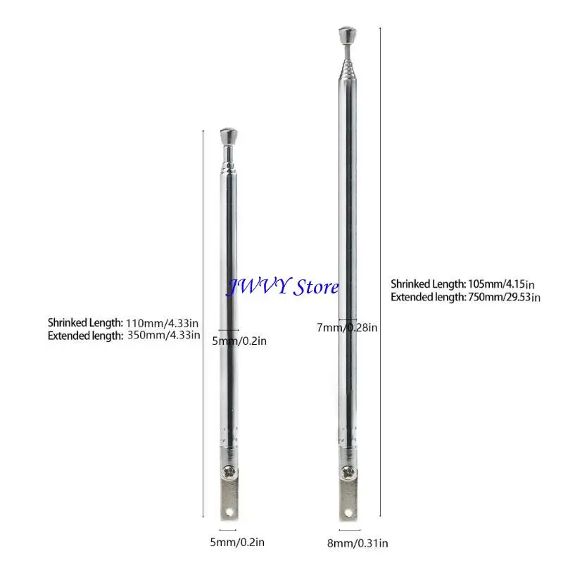 Antena universal do receptor antena extensível 573A para acessórios rádio conector