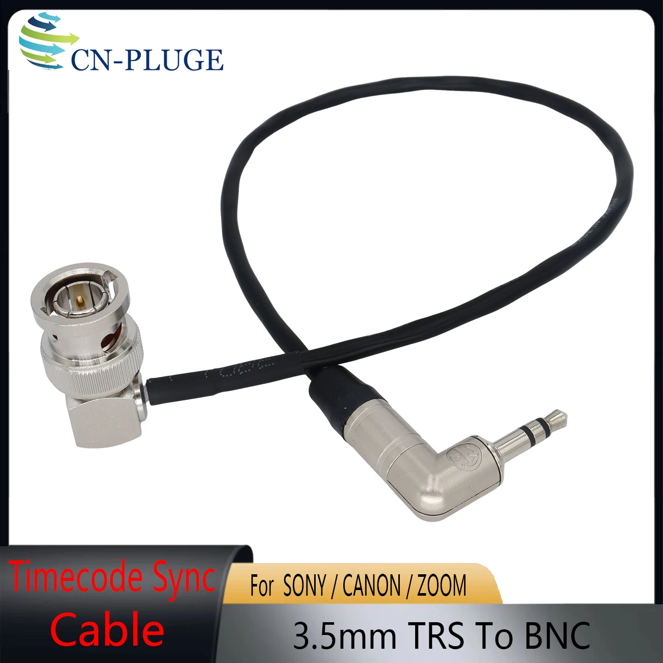 3.5mm TRS To BNC Tentacle Sync Cable,  For Canon C300/C500, Sony Venice PDW 700/EX3/PMW 200/Blackmagic/ZOOM F8