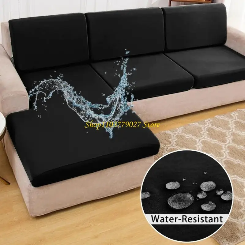 C4DF Water Resistant Milk Silk Sofa Cushions Cover High Elasticitys and Comfort