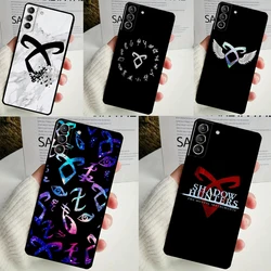 Shadowhunters Angelic Rune logo Cover For Samsung Galaxy S23 S24 Ultra S8 S9 S10 S22 Plus Note 10 20 Ultra S20 S21 FE Case