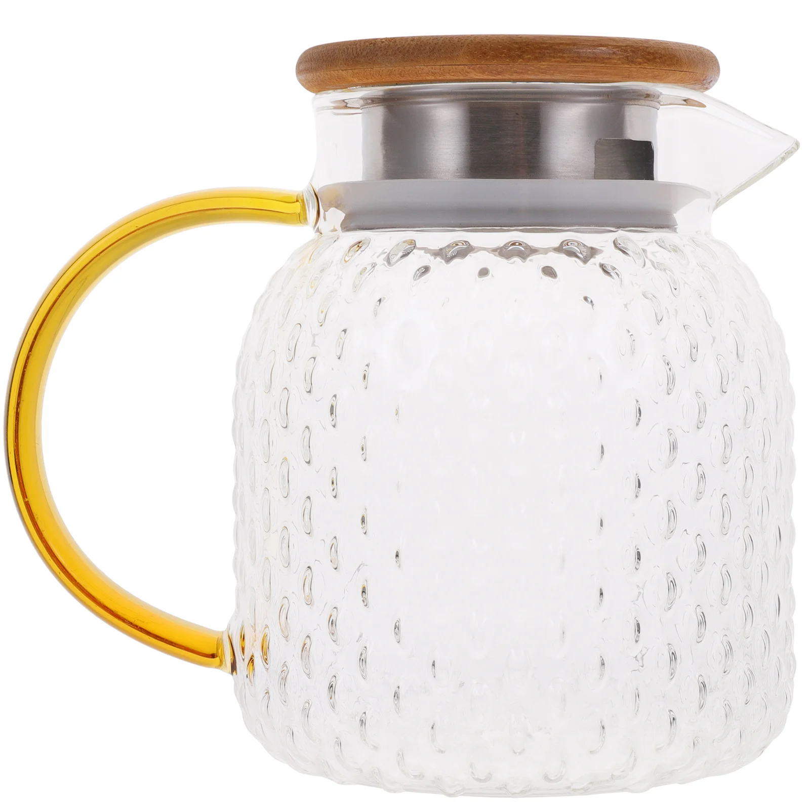 

Glass Water Cold Tea Kettle Clear Jug Transparent Glass Water Pitcher Beverage Container Large Capacity Juicer Pot