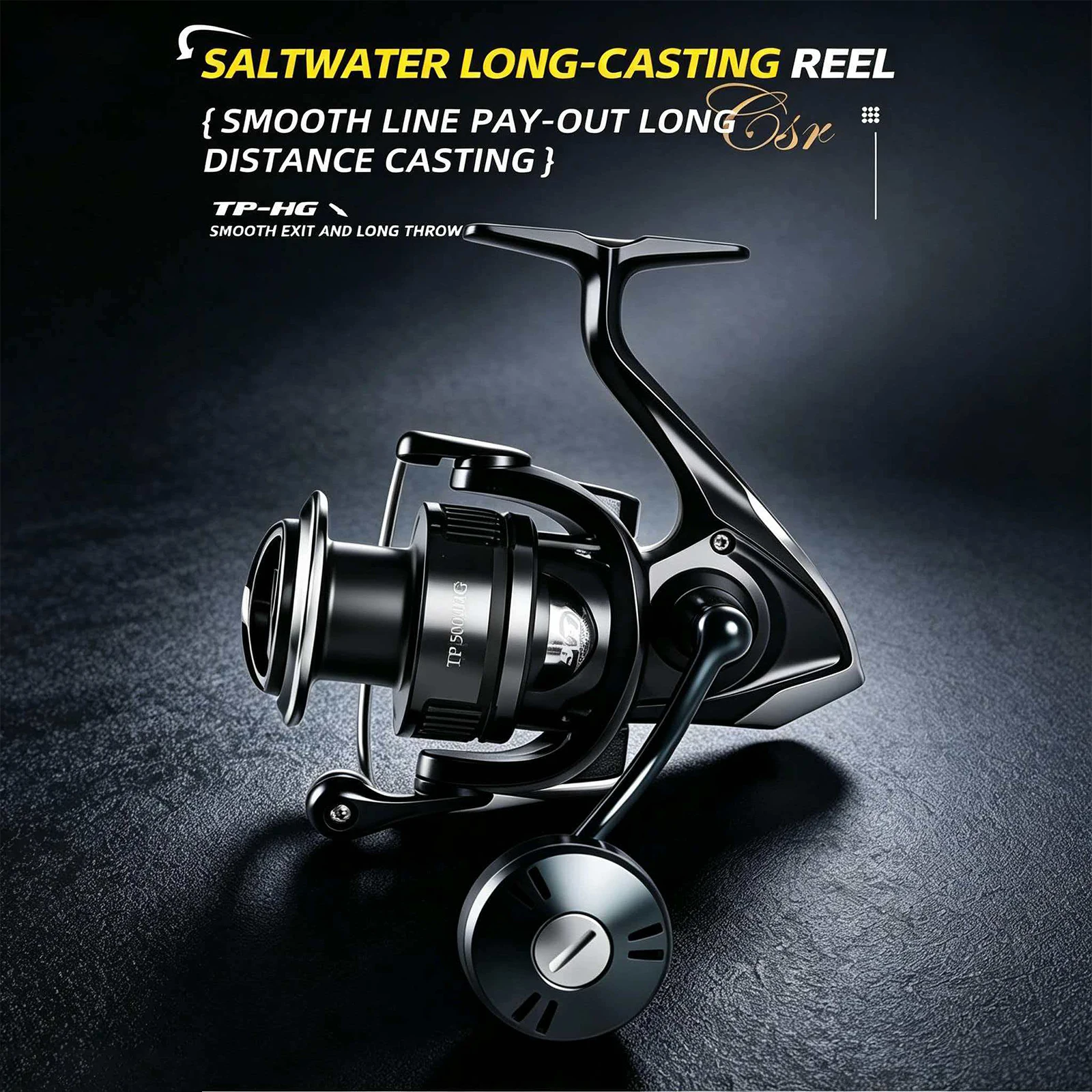 Mavllos TP-HG Spinnrolle 9+1BB 20KG Bremskraft Metallspule Austauschbarer Griff 2500-6000 Salzwasser-Bass-Angelrolle – Detail 1