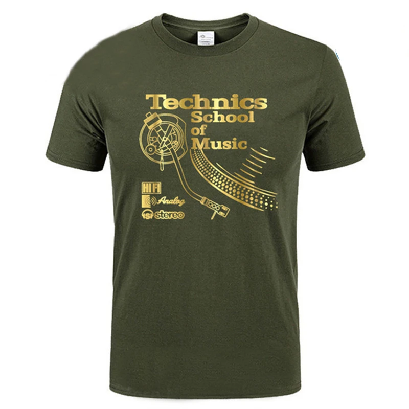 

Tatooine Retro Deejay shirt Long Play tshirt Technics School of Music T shirt men Vintage DJ music T-shirt Hot Fashion Tops