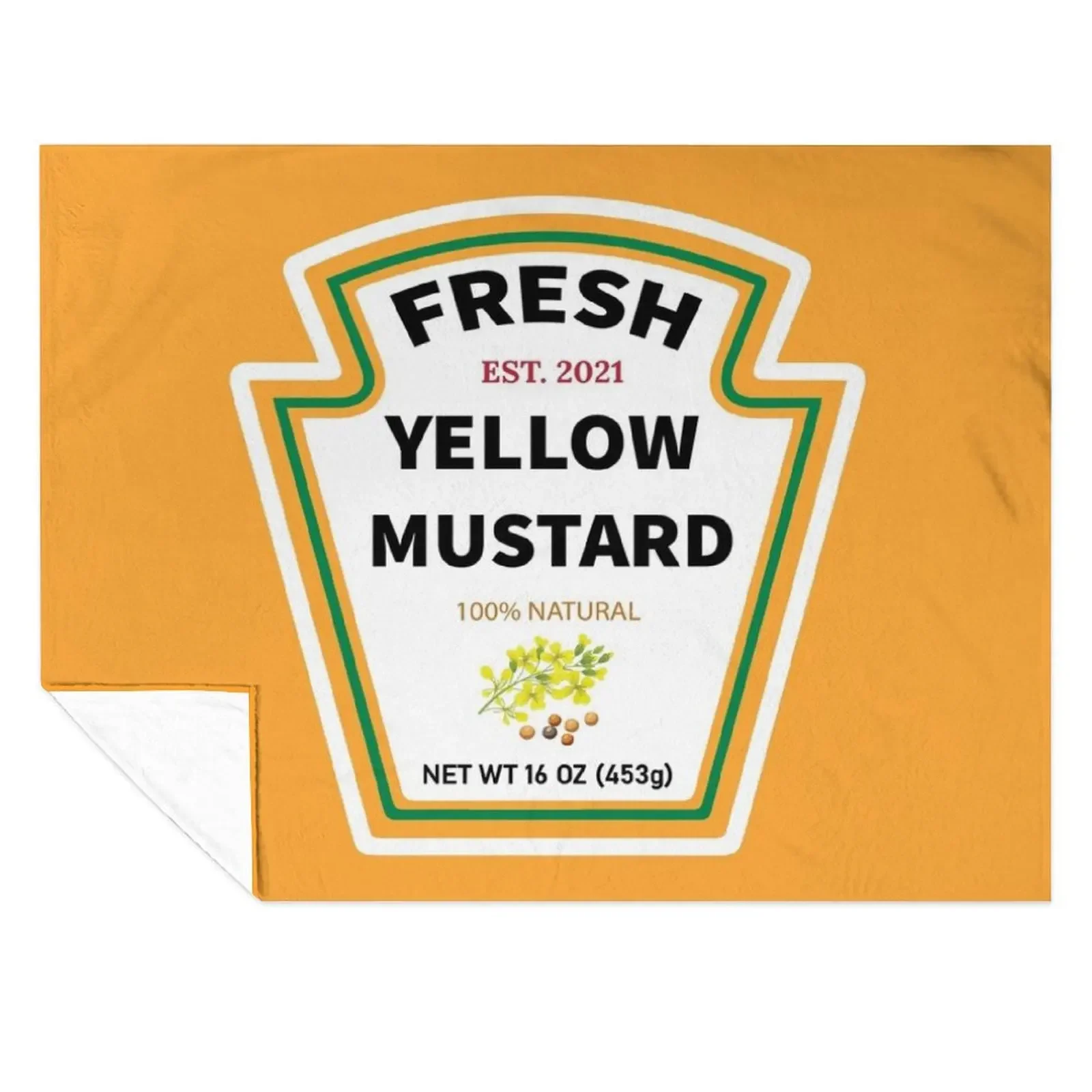 

Fresh Yellow Mustard Halloween Costume Throw Blanket Tourist Thermals For Travel Polar Hair Blankets
