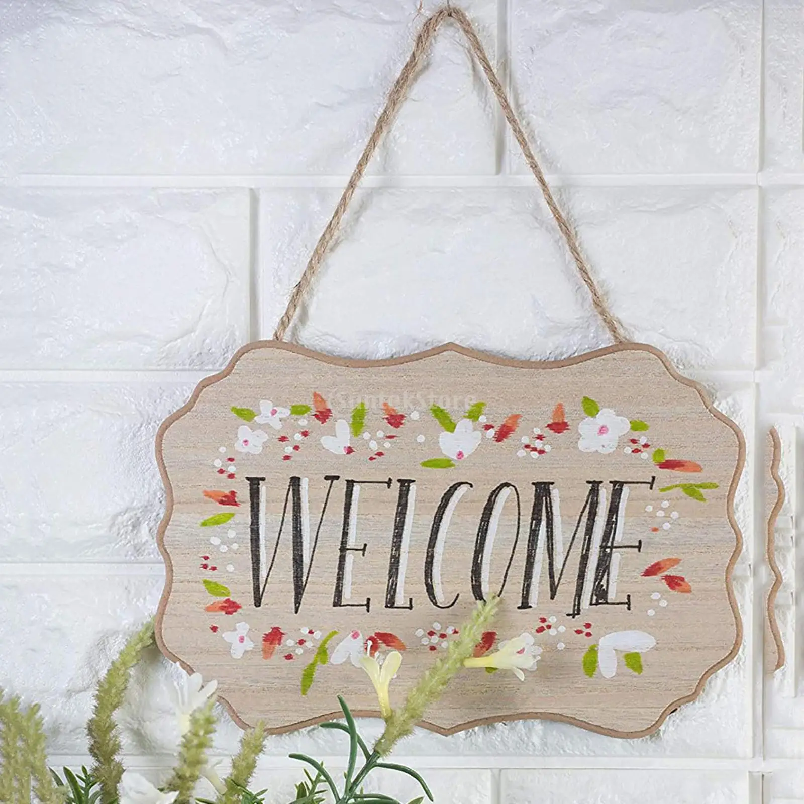 9Pcs/Set Nature Blank Wood Plaque for Hanging Sign DIY Wooden Message Board Painting Rustic Wedding Home Decor Wood Sign Plaque