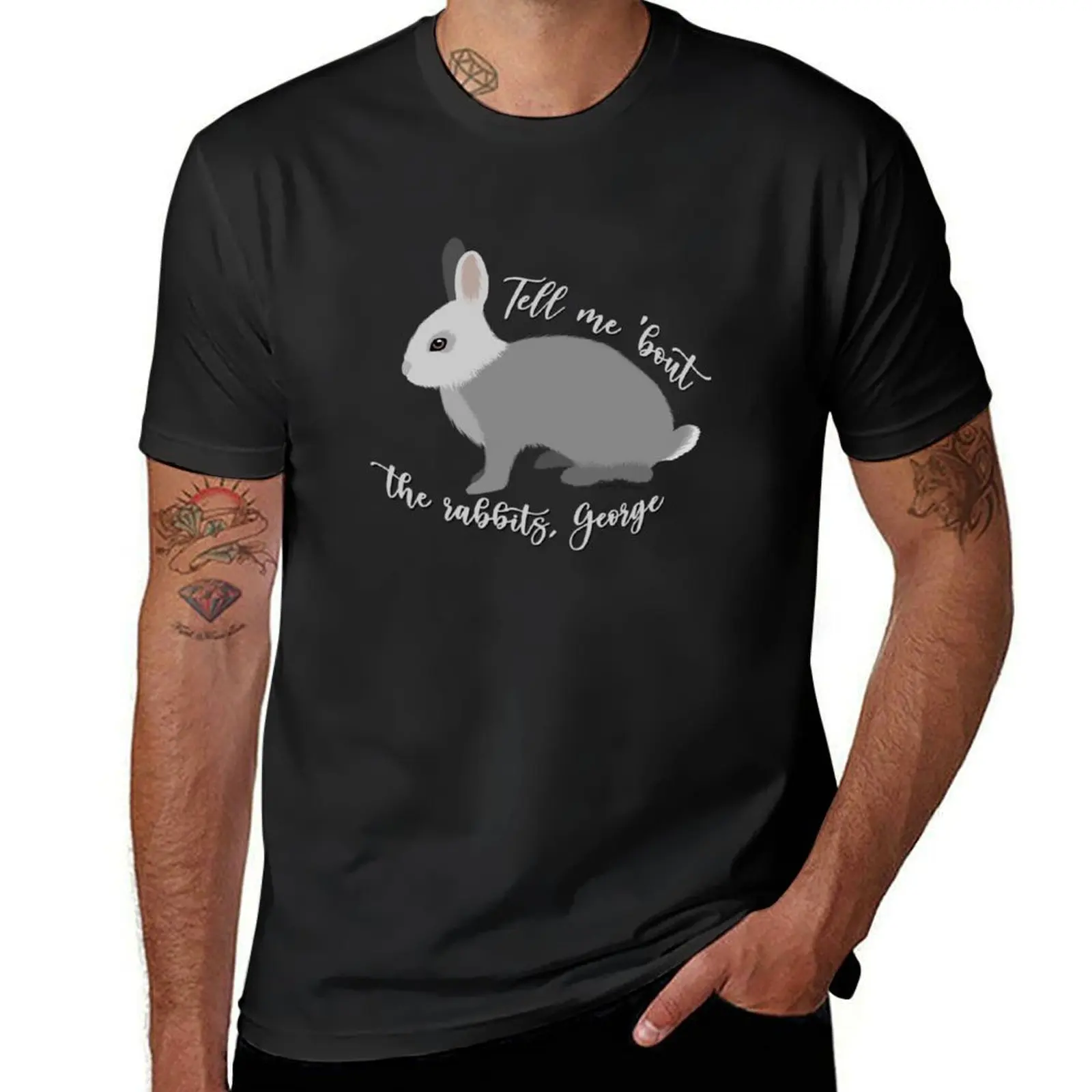 

The Rabbits Of Mice and Men Sticker T-Shirt affliction shirts oversizeds aesthetic clothes mens workout shirts