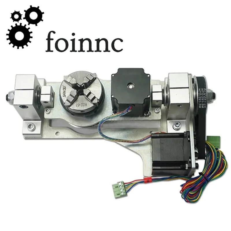 Hot! Cnc Indexing Head Engraving Machine Rotary Axis Five-four Linkage A Axis B Axis Fourth Axis Fifth Axis Lathe Three Chucks