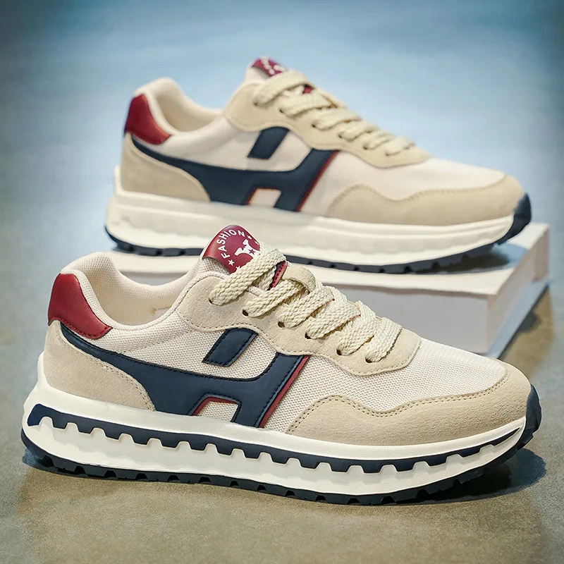 

2025 летняя новая повседневная спортивная обувь, мужские дышащие уличные легкие кроссовки с мягкой подошвой