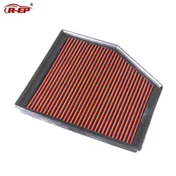 R-EP di Ricambio Filtro Aria Ad Alto Flusso di Aria Fredda di Aspirazione Filtro Adatto per BMW E60 E61 E63 E64 520i 540i 550i 645Ci 650i Lavabile