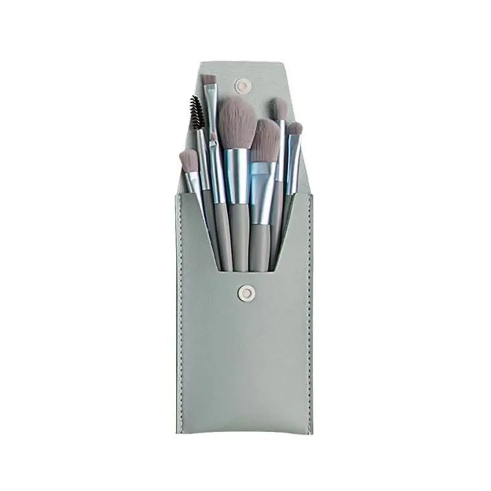 Set of 8 Soft Bristle Make Up Brushes Premium Synthetic Eye Facial Beauty Eyeshadow Brush With Bag Makeup Tools Makeup Beginners