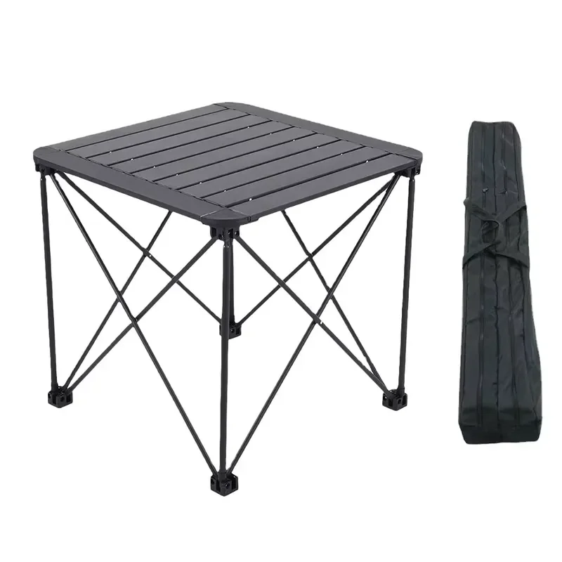 Heavy Portable Picnic Table 8FT Steel Frame Integrated Cup Holders Non-Slip Feet Weatherproof Camping BBQ