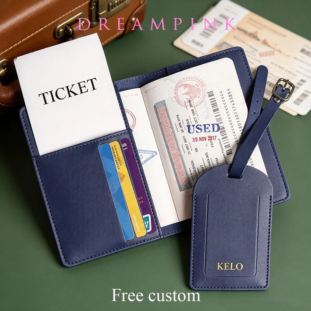 Travel Organizer Men - Kişiye Özel Harflerle Tasarlanmış Pasaport Kılıfı