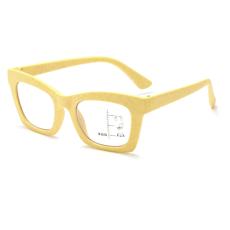 

Новые популярные соломенные оправы для женщин с защитой от синего света, прогрессивные мультифокальные очки для чтения, мужские очки для дальнозоркости, вид ближнего и дальнего света Gafas