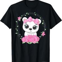 Cute Polar Bear Girl Teddy Lover Costume For Girls T Shirt