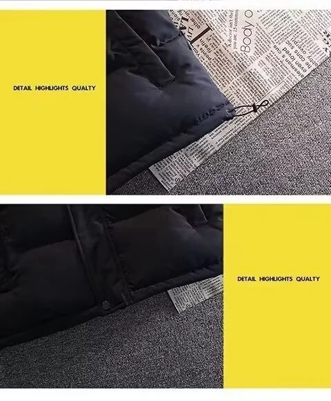 Men Kodak Point and Shoot Camera Print Stand Collar Padded Vest Sleeveless Warm Casual Outerwear Winter Cotton Waistcoat