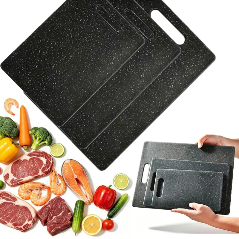 Marble Texture Wheat Straw Cutting Board Antibacterial and Mildew Cutting Board Kitchen Vegetable Cutting Board Dishwasher Safe