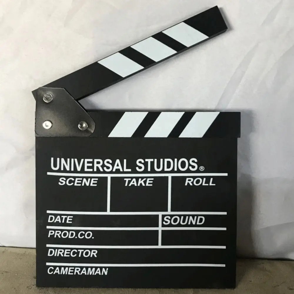 

Wooden Regisseur Scene Clapperboard Regisseur Board Creative Regisseur Clapping Board Photography Ornaments Personalized