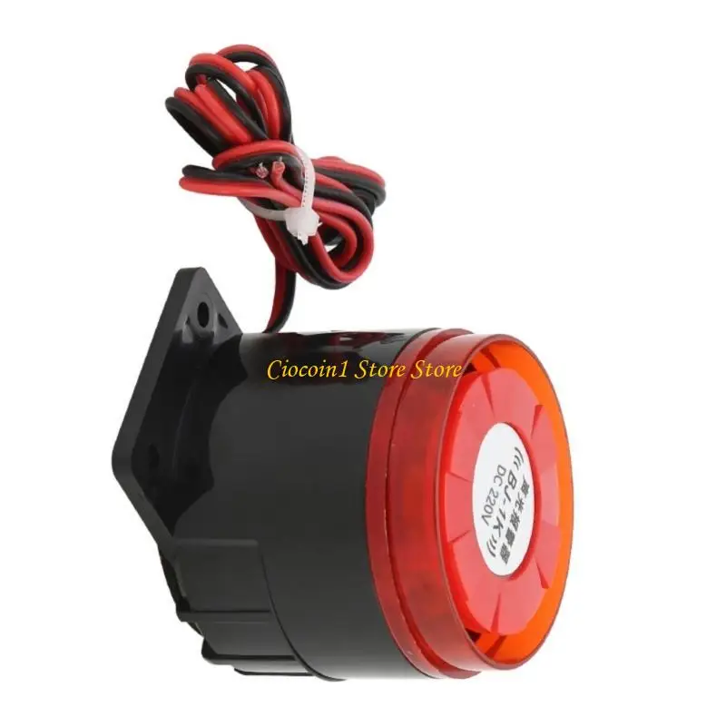 A3PC Heavy Duty Wall Mount Alarm 12V/24V/220V 115dB Loud Sound Light Quick Fixing for Industrial Security