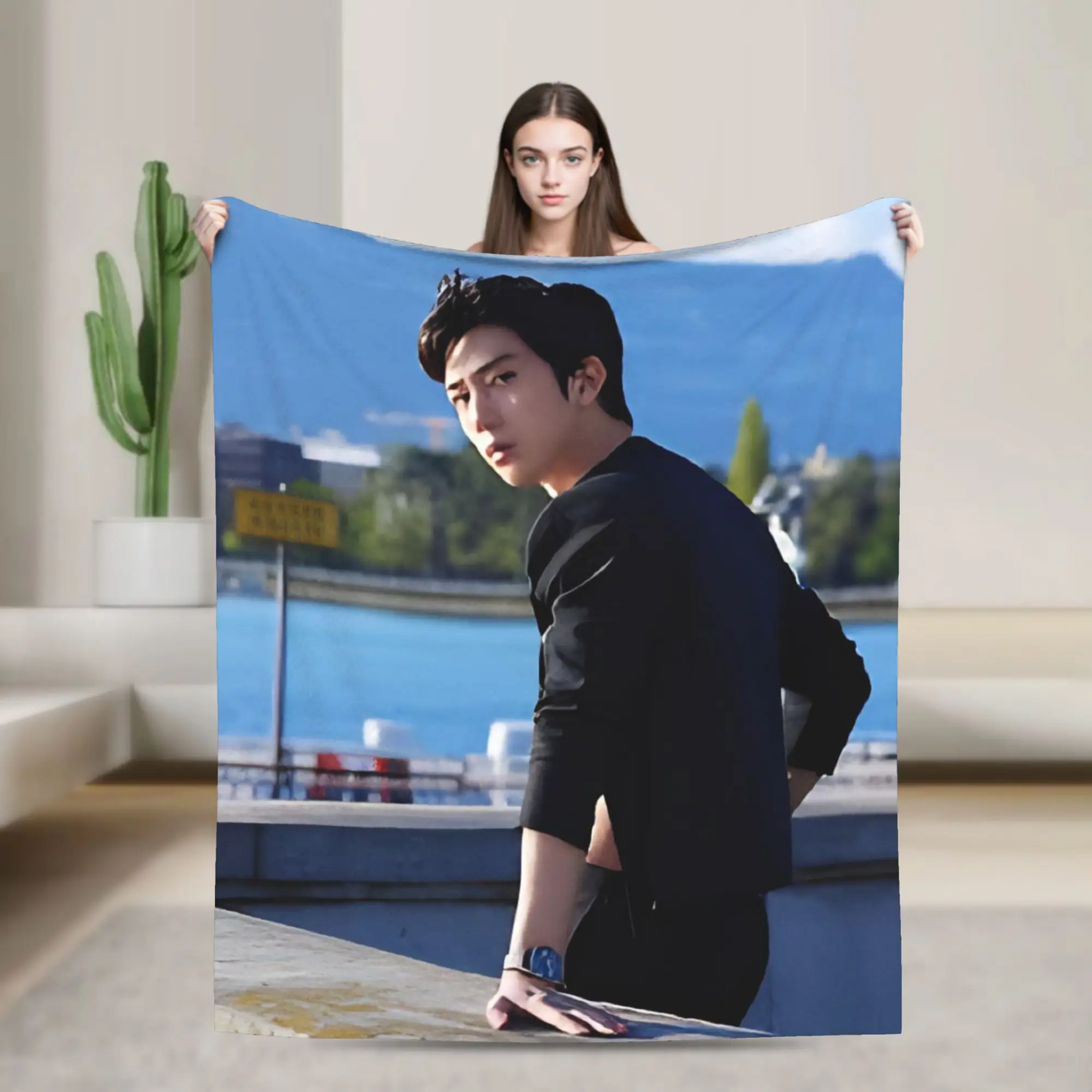 The Early Spring jing boran Accessories Blankets Soft Fleece  Throw Blanket Comfortable Plush Thin Quilt