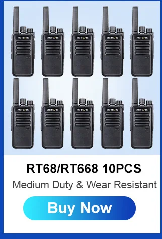 Retevis B63H Walkie-Talkie Mini-Funkgerät mit verstecktem Display, tragbares PMR446 VOX Profi-Funkgerät für Restaurant und Hotel – Detail 4