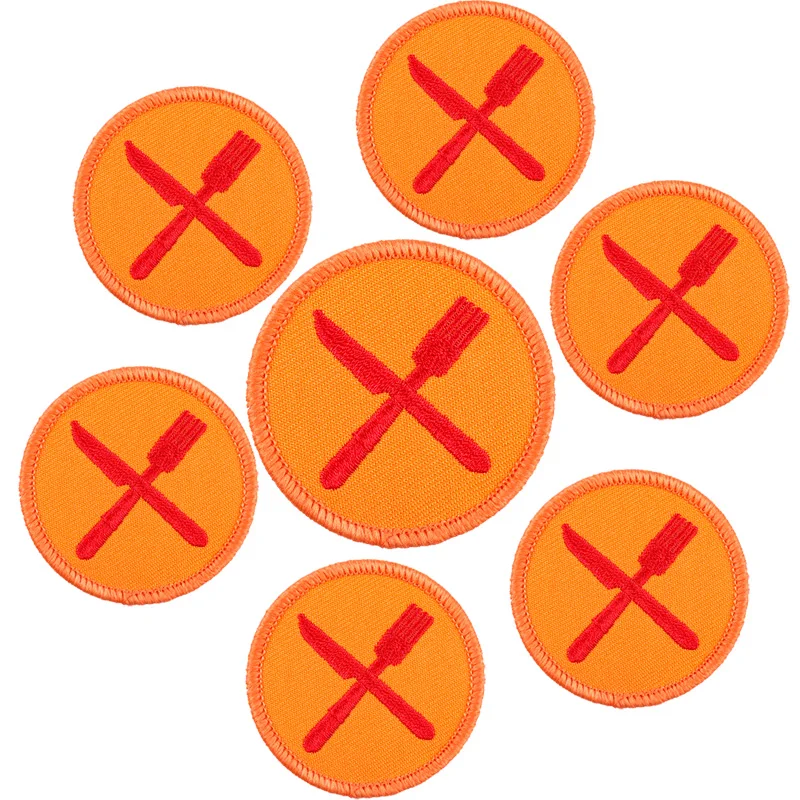 Prajna 10PCS Wholesale Boy Scouts Patch Iron On Patches For Clothing Sports Embroidered Patches On Clothes Camping Stripe Badge