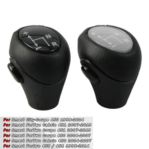 Pomello del cambio Leva del cambio per Mercedes Benz Smart Fortwo Roadster 450 451 Brabus Fortwo Ricambi auto automatici in pelle PU
