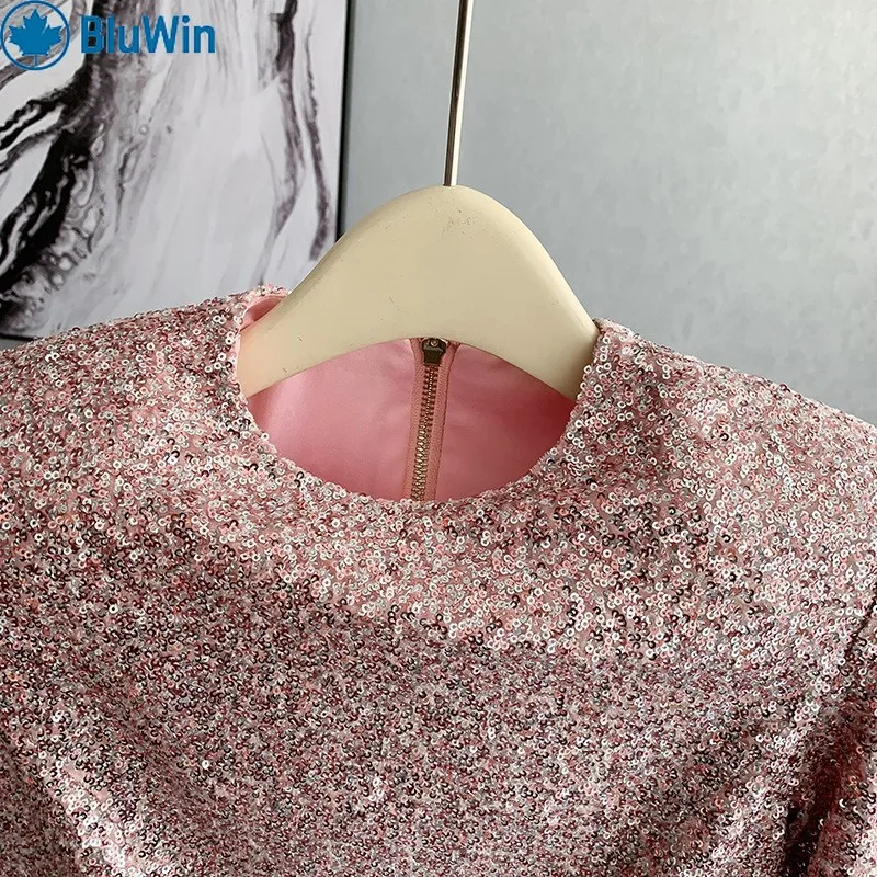 Pailletten-Partykleid für Damen, URBANCHIC Sparkly Bodycon Mini, französischer Chic Street Style, 2025, Neu