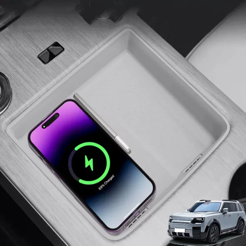 For FREELANDER 8 2026 2027 Car Central Control Wireless Charging Silicone Pad Anti-scratch Protection Pad Interior Accessories