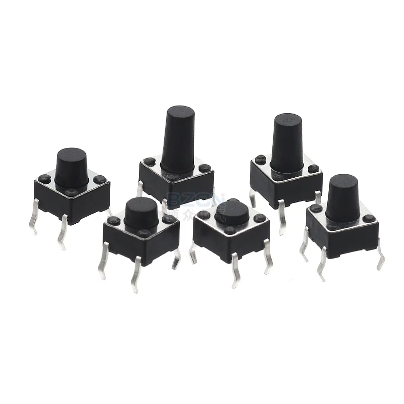 20Pcs DIP 6*6*4.3MM 6X6X4.3/4.5/5.0/5.5/6.0/6.5/7.0/8.0/8.5/10/11/12/13/15/16MM Tactile Tact Push Button Micro Switch Momentary