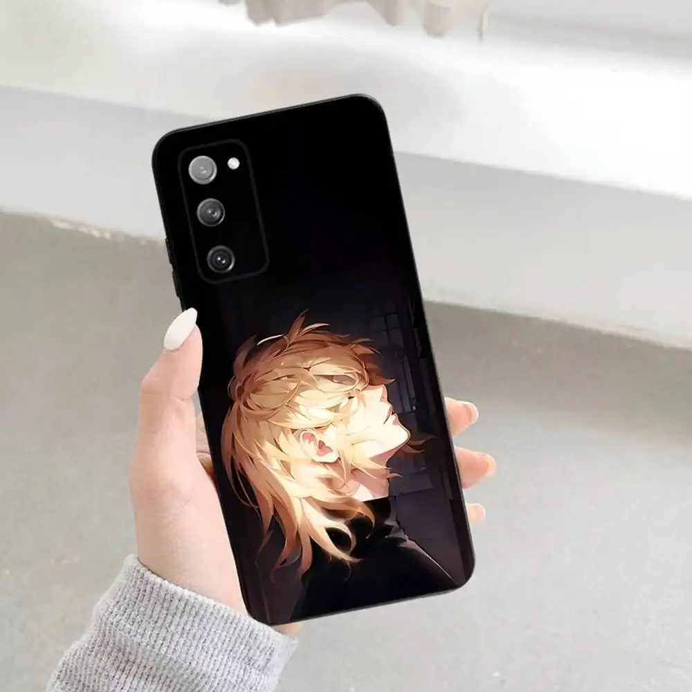 حافظة هاتف The Beginning After End لهاتف Samsung S 25,24,23,22,30,21,10,9,Ultra,Plus,Lite,FE,4,5G حافظة سوداء ناعمة