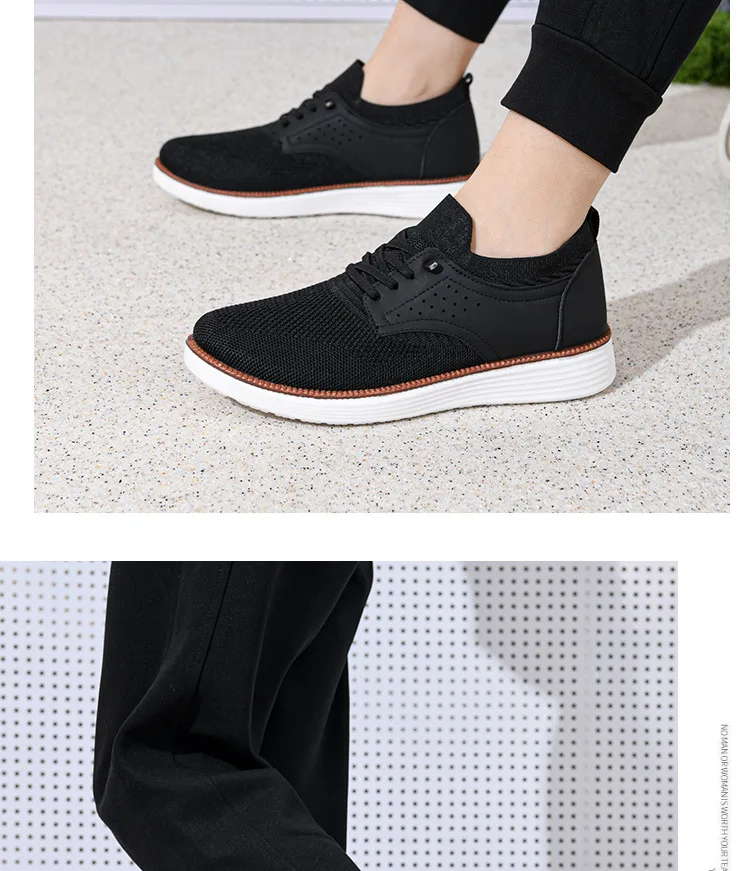 Frühling und Herbst Neue Atmungsaktive Herren-Freizeitschuhe Mesh-Sportschuhe Weiche Sohlen Bequeme Leichte Glatte Herrenschuhe – Detail 9