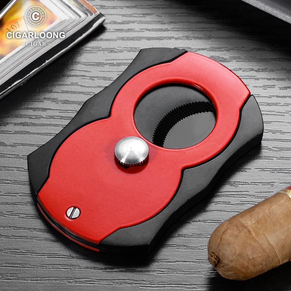 Cigar Cutter Sharp Stainless Steel Large Caliber Thick Double-edged Multi Style Portable Travel Cigar Accessories Cutter CE-25D2