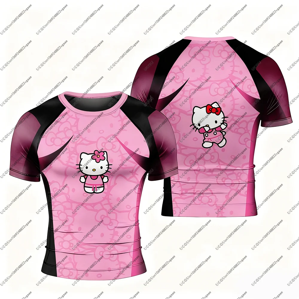 الرجال أطفال الأطفال البرازيلي جيو جيتسو طفح الحرس تي شيرت تأثيري رياضة اللياقة البدنية عادية الرياضة حفلة بنات أفضل هدية مرحبا كيتي المحملة