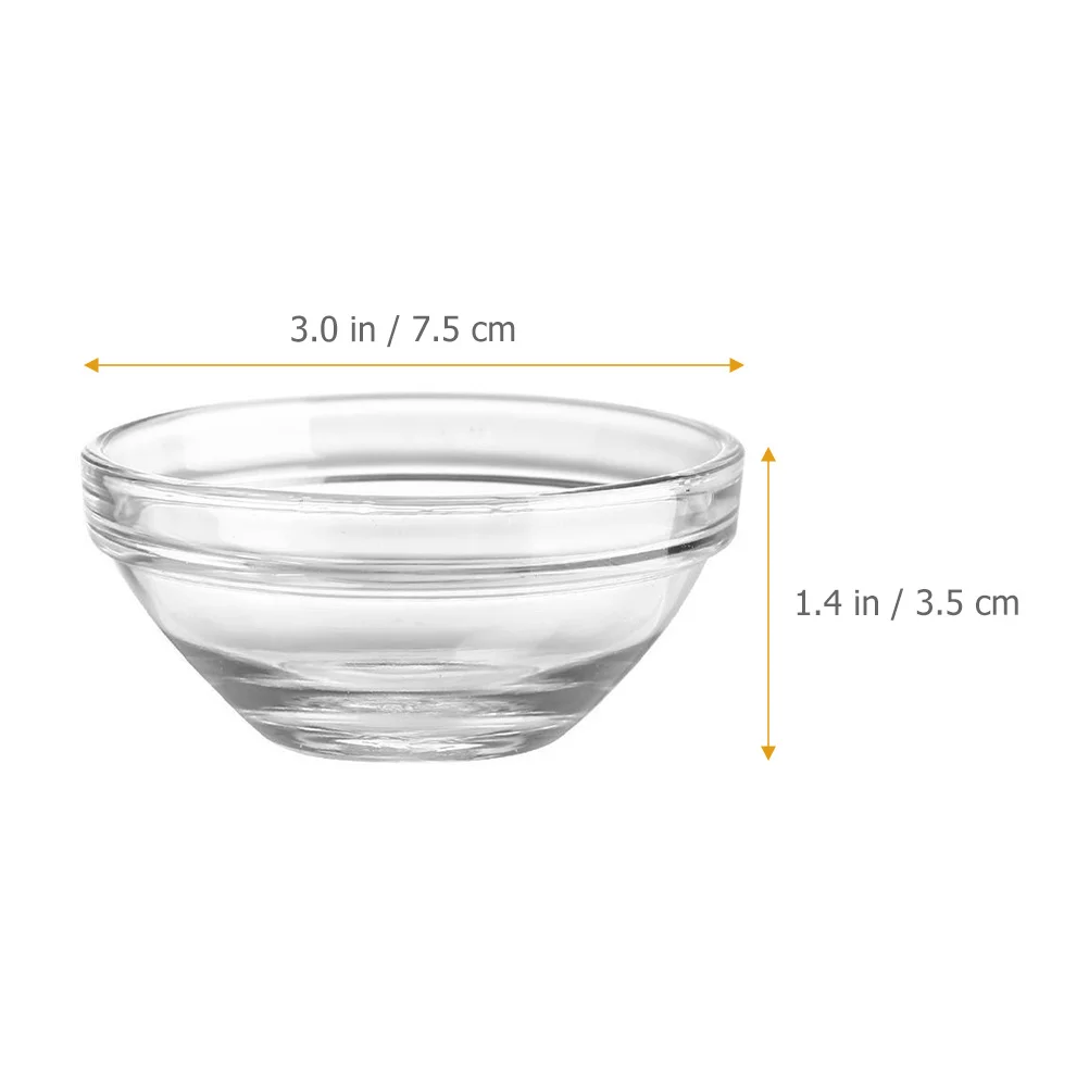 

12 шт. салатница прозрачные миски для вечеринки стеклянные фруктовые мороженые кухонные сервировки смешивания десертов
