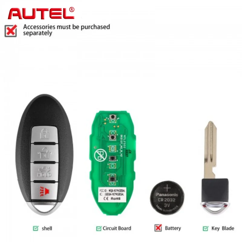 Autel IKEYNS004AL Universal Smart Remote Key 4 Buttons For Nissan