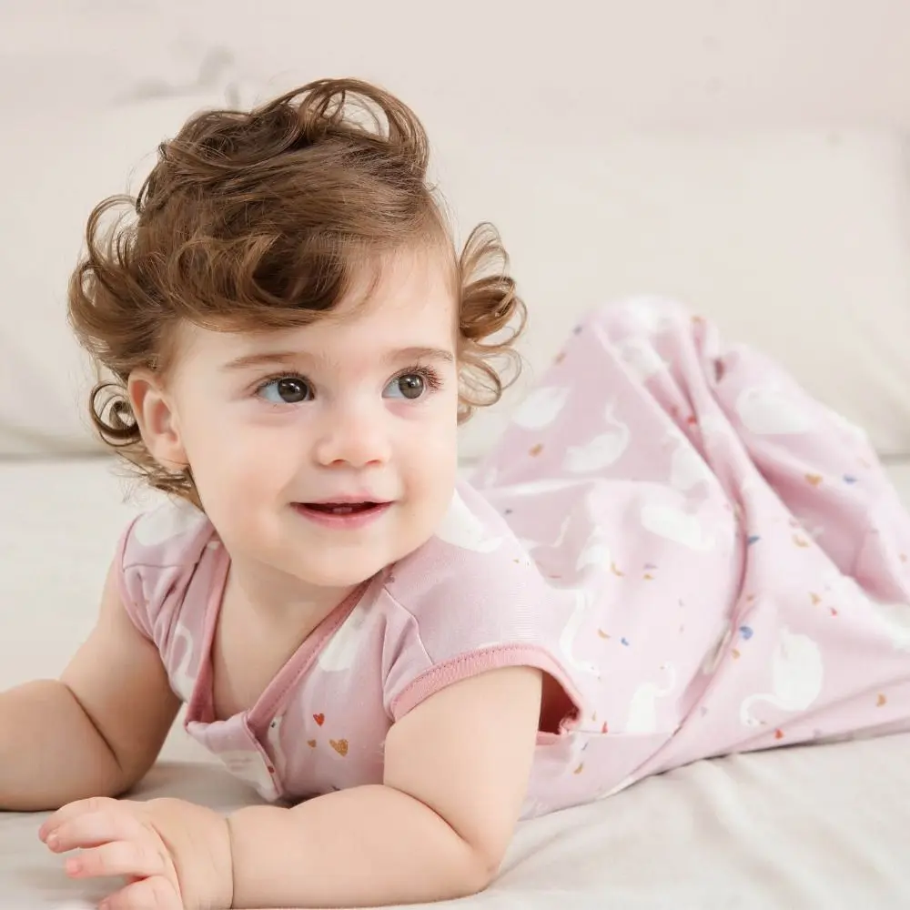 Saco de dormir de algodón para bebé, pijamas transpirables, capullo antipatadas, manta envolvente para recién nacido, saco de dormir ligero sin mangas para bebé